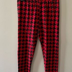 Leggings with Pattern for Girls/Large/Red Black Pattern/Epic Threads